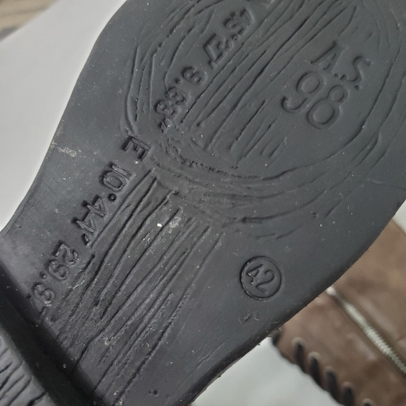 A.S. 98 Trillie Tall Lace Up Leather Boots EU42 - Picture 12 of 14